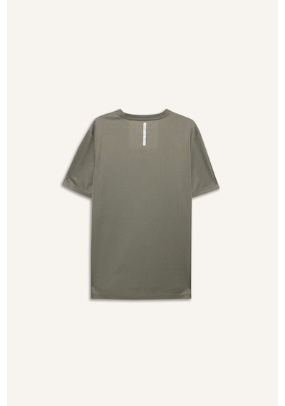 Defacto - Slim Fit Dar Kesim Bisiklet Yaka Çabuk Kuruyan Nefes Alabilen Esnek Kumaş Baskılı Sporcu Kısa Kollu Haki Defacto - Slim Fit Dar Kesim Bisiklet Yaka Çabuk Kuruyan Nefes Alabilen Esnek Kumaş Baskılı Sporcu Kısa Kollu Haki