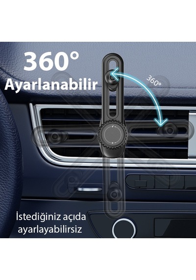 Ally B099 Ayarlanabilen Araç Içi Havalandirma Telefon Tutucu Siyah