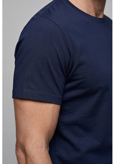 Bisse Lacivert Studio Bi Si Klet Yaka T-shirt Bsts26y26301 E39