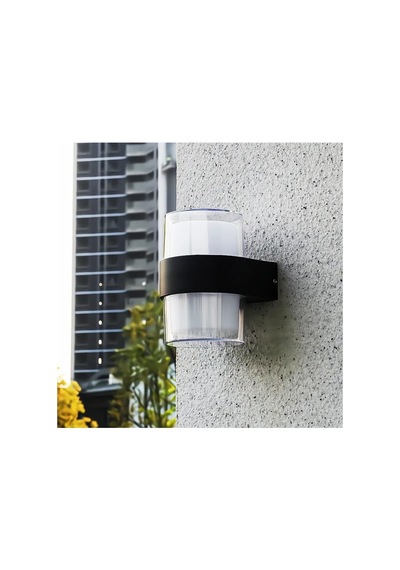 Tr 12 W İki Yönlü Led Duvar Aplik - Gün Işığı 3000k - Siyah - Ip54 - Ct-7048 Diğer