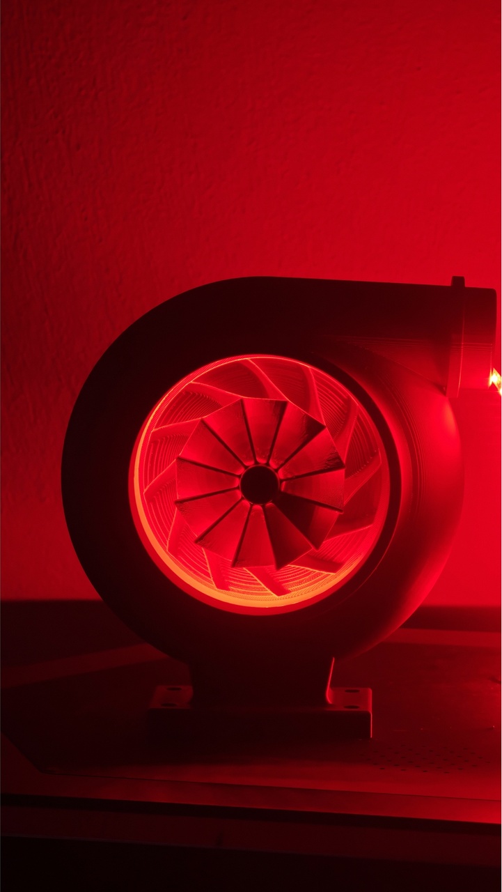Morfem3d Turbo Glow Tasarımlı Masaüstü Kırmızı Led Aydınlatma 12 Volt Dekoratif Işıklı Lamba