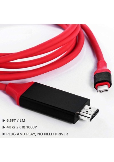 Mindorlen Usb C - Hdmı Kablosu 1,8 M 4k, Usb-c Hdmı Adaptörü Macbook , iPad Uyumlu , Chromebook, Surf Sku: Smg8690010099242