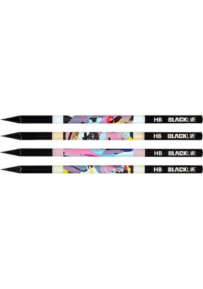 Adel Blackline Karışık Kurşun Kalem 12'li Set,Uzay Desenli,Neon,Mozaik Desenli Konsept Kurşun Kalemler