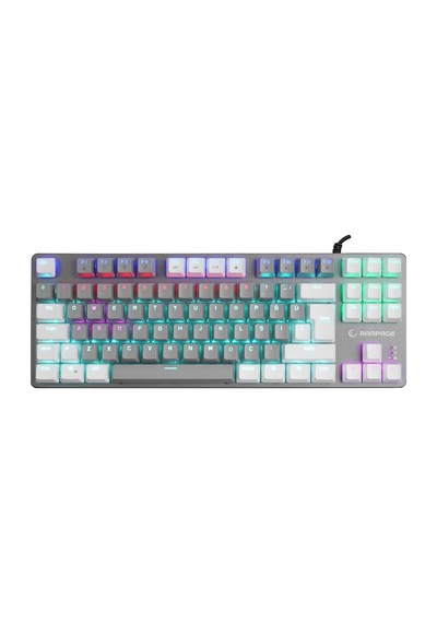 Snug K14 Gri/beyaz Red Swıtch Rainbow Tkl Mekanik Gaming Oyuncu Klavye
