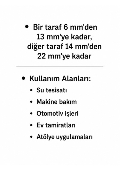 Eltos Eca622 Çoklu Anahtar 6 Mm'den 22 Mm'ye Kadar