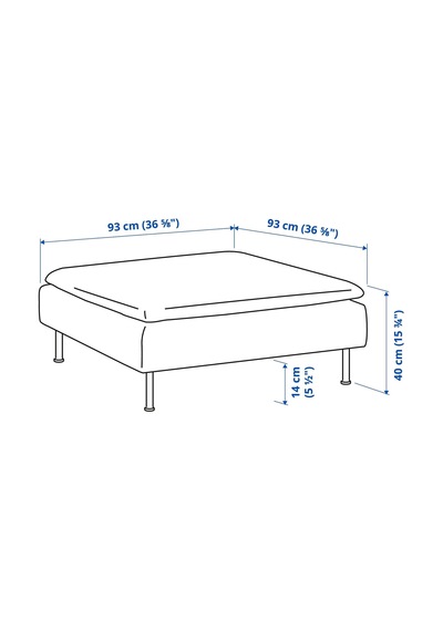 Ikea Gri Modern Kanepe - Puf