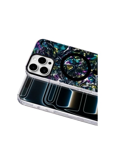 Onegif Apple İphone 16 Pro Max Mila Dalgalı Magsafe Kapak - Lacivert Standart