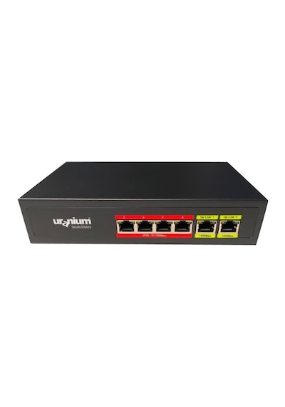 Uranium POE-4002-48W 4 Port 10/100 + 2 Port 10/100 RJ45 Uplink Poe Swıtch