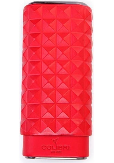 Colibri Quasar Kırmızı Üçlü Deri Puro Kılıfı 60 Ring