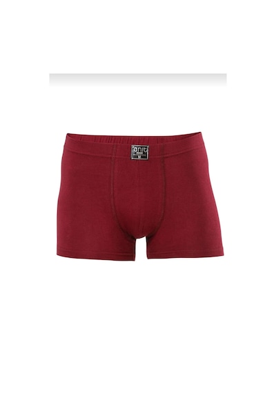 Anıt 1271 Erkek Likralı Düz Pamuklu Boxer 10 Adet Bordo