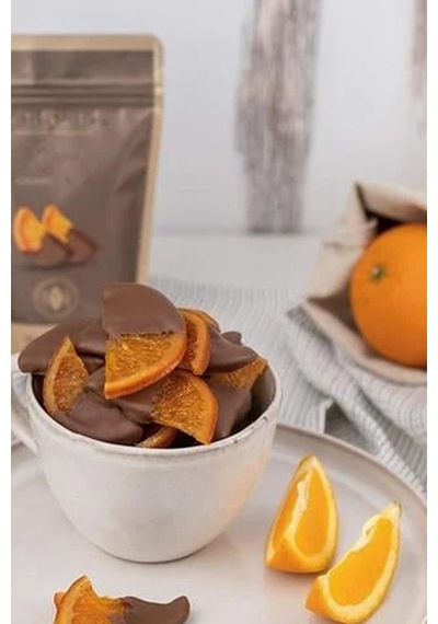 Sütlü Çikolatalı Yarım Kaplı Portakal Dilimi 80g X 3 Adet
