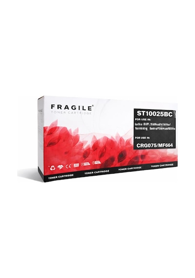 Uyumlu,  Toner Canon Uyumlu Fragıle Crg075/mf664 Siyah -1.3k- Çipli Yeni Ürün