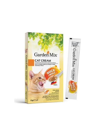 Gardenmix Garden Mix Ördekli Malt Sıvı Kedi Ödülü 5x15gr