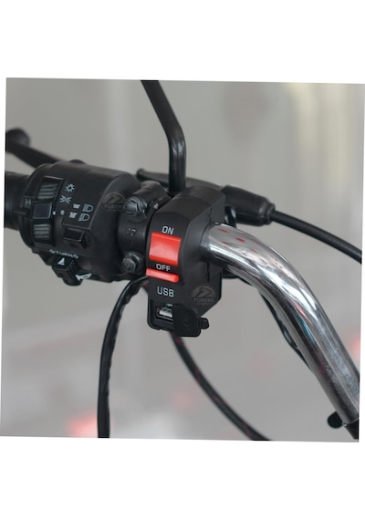 2 Adet 6 Ledli Motosiklet Scooter Uyumlu Led Sis Farı Çakar Ve Sabit Mod Açma Kapatma Tuşlu