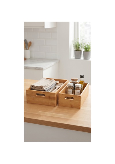 2'li Bambu Düzenleyici Organizer Sepet Seti Ahşap Çok Amaçlı Düzenleme Kutusu Mutfak, Banyo, Dolap Ve Ofis Organizer Diğer 2'li Bambu Düzenleyici Organizer Sepet Seti Ahşap Çok Amaçlı Düzenleme Kutusu Mutfak, Banyo, Dolap Ve Ofis Organizer Diğer