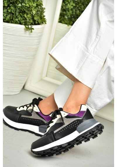 Fox Shoess312212809 Siyah Spor Ayakkabı Sneakers Siyah