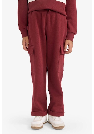 Defacto Erkek Çocuk Loose Fit Kargo Cepli Beli Lastikli Eşofman Altı G5372a825wnbr194 Bordo-br194