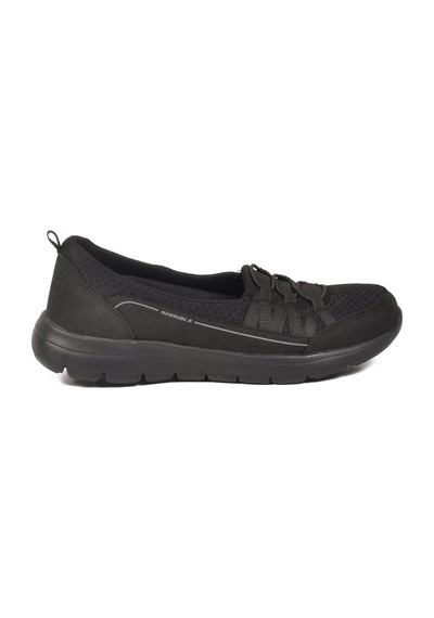 Walkway Siyah Fileli Hafif Esnek Kadın Günlük Yürüyüş Ve Spor Ayakkabı Bst-1009 G Siyah