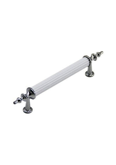 İbico 959 Zirve Boru Kulp 9.6 Cm - Beyaz Gövde Krom Ayak- 10'li Paket Diğer