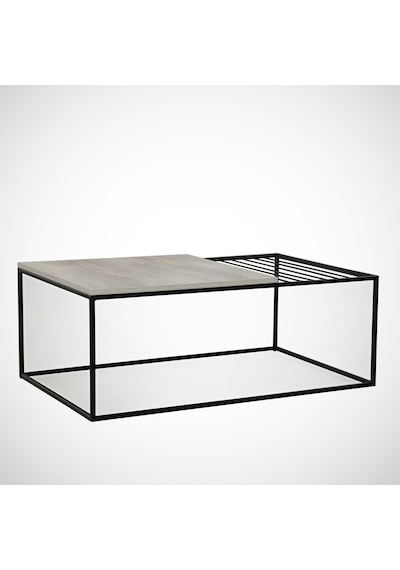 Zinus Orta Sehpa Metal & Orta Masa Deniz Meşe/Metal Ayaklı Sehpa