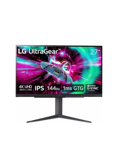 LG Ultragear 27GR93U-B 27" 1 Ms 4 K Pivot Ips 144 Hz Oyuncu Monitörü (Teşhir)
