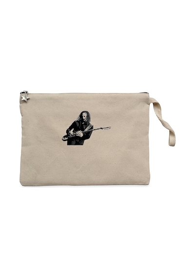 Metallica Kirk Hammett Krem Clutch Astarlı Cüzdan / El Çantası Krem
