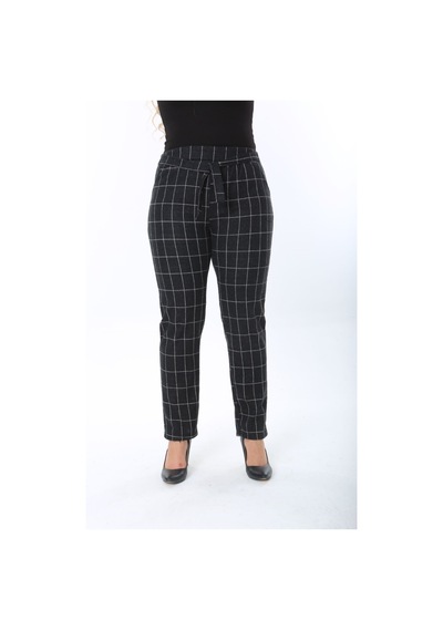 Sea Queen Kadın Büyük Beden Yüksek Bel Kuşaklı Desenli Kaşkorse Pantolon Siyah Kareli - 691783498 Siyah Kareli Sea Queen Kadın Büyük Beden Yüksek Bel Kuşaklı Desenli Kaşkorse Pantolon Siyah Kareli - 691783498 Siyah Kareli