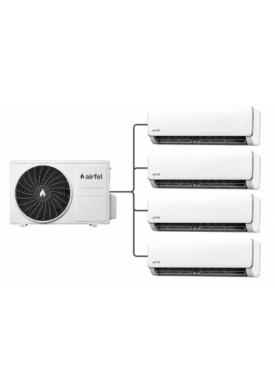 Airfel Vista Serisi 4LMX105 36000 Btu Dış 9 + 9 + 12 + 18 İç Multi Split Klima