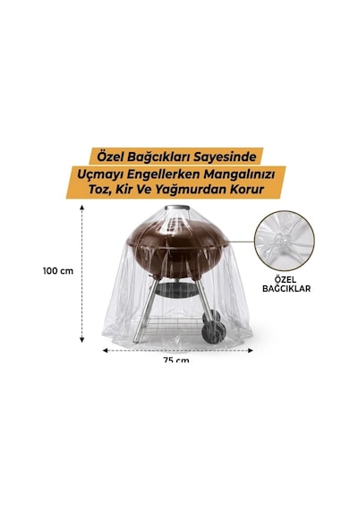 En Çok Tercih Edilen Şeffaf Bahçe Mobilyası Koruma Örtüsü,su Geçirmez,pvc Mangal,barbekü Koruyucu Kılıf,75x100 Cm Diğer