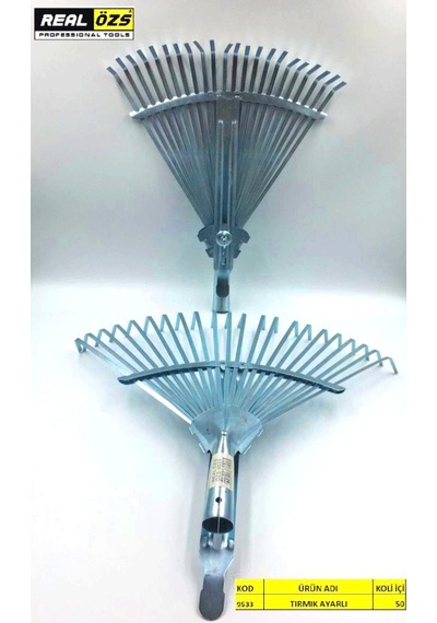 Ayarlı 22 Dişli Metal Tırmık 5492