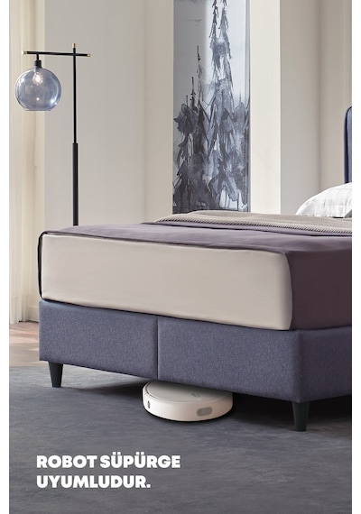 Yataş Bedding  Supreme Pedic Baza - Başlık Set -  Mavi  140x190
