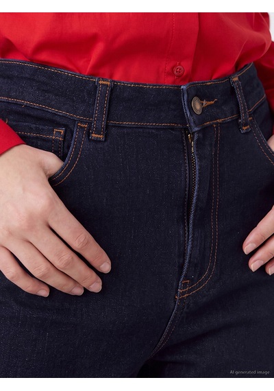 Lcw Jeans İndigo Flare Fit Kadın Jean Pantolon