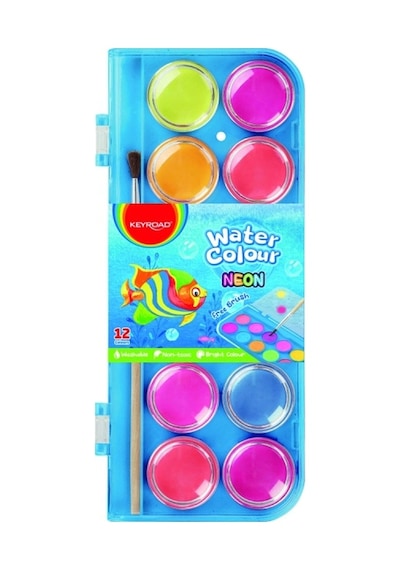 Keyroad.kr972801.12'li Neon Renk Suluboya.28 Mm 424999 Çok Renkli