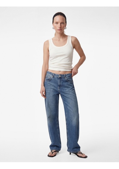 Koton Pamuklu U Yaka Slim Fit Atlet Kırık Beyaz 6sak10269ek Ekru