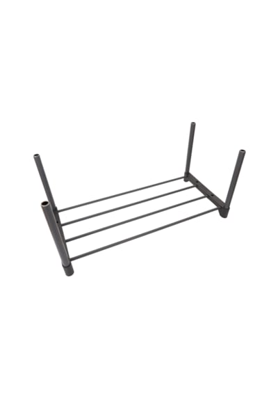 Teno Çok Amaçlı Raf - 4 Katlı Metal Ayakkabılık - Organizer - Siyah