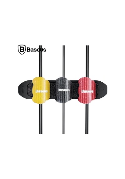 Baseus Cable Fixer Kit Kablo Organizatör Tutucu Ve Ayrıştıcı- 5775 Siyah