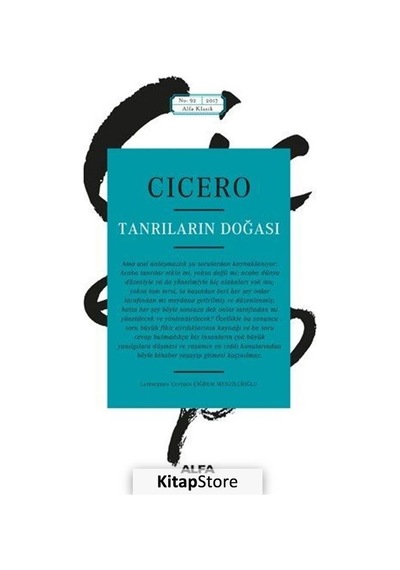 Kitapstore Tanrıların Doğası - Cicero