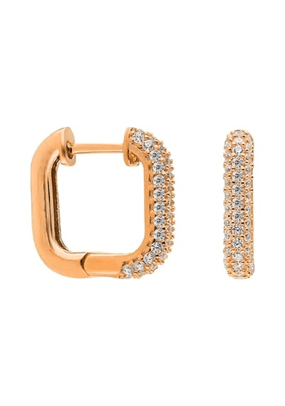 Kare Zirkon Küpe 717029 Gold