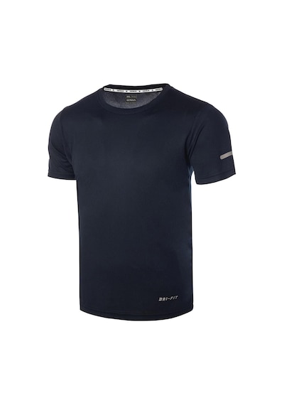 Genius Store Erkek Nem Emici Hızlı Kuruma Atletik Teknik Performans Spor T-shirt Drıfıt-kısakol Lacivert