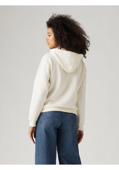 Levi's Graphic Everyday Hoodie-5060 Stacked Snowflower Tonal White