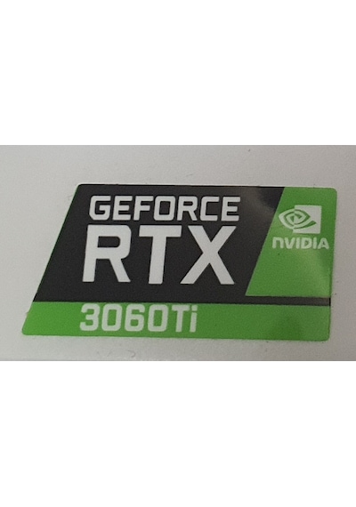 Nvidia Geforce Rtx 3060 Ti Sticker Yatay Etiket D151