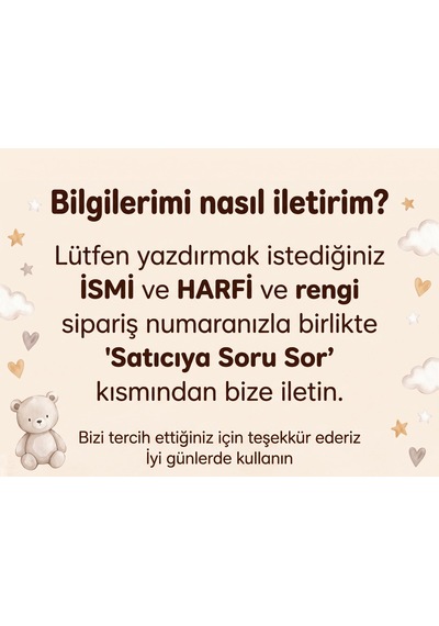 Kişiye Özel Bebek Odası İsimli Harf - Kapı Süsü 20 Cm - Dekoru İsim Standı - Duvar Süsü - Doğum Hediyesi İsimlik