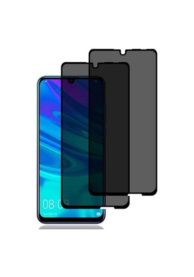 Huawei P Smart 2019 Privacy Hayalet Ekran Koruyucu 2 Adet - 9h Temperli Cam, Yan Görünme Engelleyici, Tam Kaplam