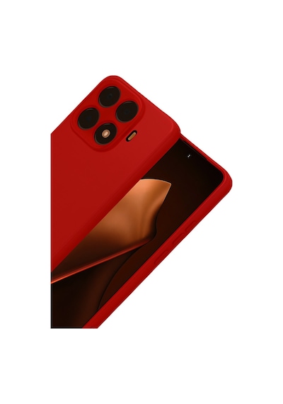 Xiaomi Mi 15t Pro Uyumlu Nano İçi Kadife Silikon - Kırmızı