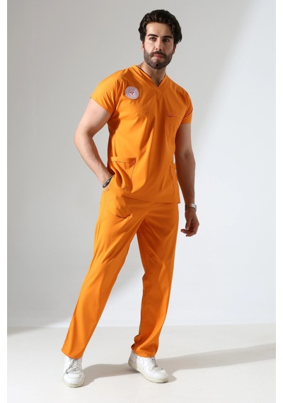 Bflex Unisex Likralı Yarasa Kol Takım - 6461 Turuncu