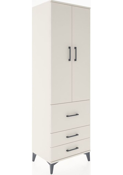 Hyperion Dolap 2 Raflı 3 Çekmeceli Tek Askılı 60x44x195 Aytaş... Aytaşı