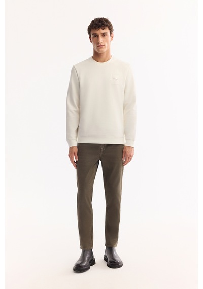 Avva Erkek Ekru Bisiklet Yaka Pamuklu Bi-stretch Baskılı Regular Fit Sweatshirt A52y1261 Avva Erkek Ekru Bisiklet Yaka Pamuklu Bi-stretch Baskılı Regular Fit Sweatshirt A52y1261