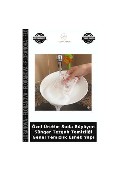 Özel Üretim Suda Büyüyen Sünger Tezgah Temizliği Genel Temizlik Esnek Yapı