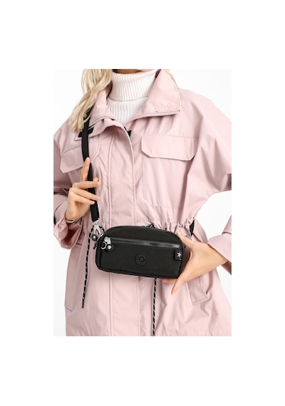 Smart Bags Smartbags Mini Boy Krinkıl Kumaş Kadın Çapraz Çanta 2022-1112 Siyah Siyah