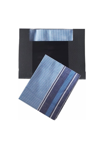 Elif Mira 3 Lü Özel Paket Premium Erkek Mendil Seti %100 Pamuk 42x42 Cm Çok Renkli